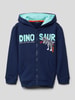 Blue Seven Bluza rozpinana z nadrukiem z motywem model ‘DINO’ Niebieski