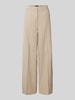 Cambio Wide leg linnen broek met steekzakken, model 'ADRIENNE' Camel