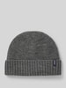 MCNEAL Beanie mit Label-Detail Anthrazit