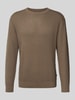 Jack & Jones Premium Strickpullover mit Strukturmuster Modell 'BARKLEY' Taupe