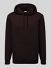 ONLY & SONS bluza z kapturem o kroju regular fit z mieszanki bawełny model 'CERES' ' Czekoladowy