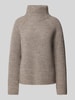 Drykorn Gebreide pullover met opstaande kraag, model 'ARWEN' Taupe