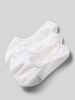 CK Calvin Klein Sokken met logostitching in een set van 3 paar, model 'Footie' Wit