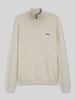 BOSS Green Regular Fit Pullover mit Schurwoll-Anteil Modell 'KN_Momentum-X QZ' Sand