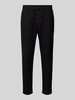 Only & Sons Cropped Stoffhose aus Leinen-Mix Modell 'LINUS' Black
