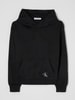 Calvin Klein Jeans Hoodie met logo-applicatie  Zwart