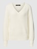 Vero Moda Strickpullover mit Strukturmuster Modell 'SAYLA' Offwhite