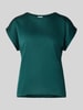 Vila Blusenshirt mit Rundhalsausschnitt Modell 'ELLETTE' Dunkelgruen