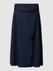 Montego Midirok met stoffen ceintuur Donkerblauw