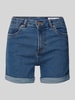 Vero Moda Regular Fit Shorts aus Baumwoll-Mix Modell 'LUNA' Jeansblau