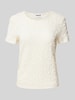 Jake*s Casual T-shirt met ronde hals Offwhite