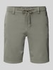 MAC Regular Fit Shorts mit Tunnelzug Khaki