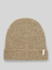 Barts Gebreide muts met labeldetail, model 'Kirinda' Olijfgroen