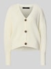 Vero Moda Regular fit gebreid jack met sierknopen, model 'LEA' Wit