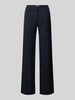 Christian Berg Woman Selection Stoffhose mit weitem Bein und Bügelfalten Marine