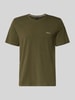 BOSS regular fit T-shirt van katoenmix Olijfgroen