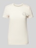 Guess T-shirt met labelmotief Offwhite