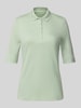 Christian Berg Woman Poloshirt met korte knoopsluiting Lindegroen