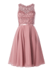 Luxuar Cocktailkleid mit Ziersteinen Mauve