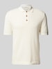 Only & Sons Regular fit poloshirt met broderie anglaise, model 'MOON' Offwhite