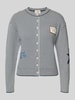 Weekend Max Mara Regular Fit Strickjacke aus Baumwoll-Mix Modell 'TEIERA' Dunkelblau