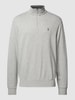 Polo Ralph Lauren Sweatshirt mit Label-Stitching Mittelgrau Melange