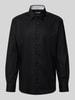ETERNA Comfort Fit Businesshemd mit Knopfleiste Black