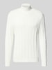 Drykorn Gebreide pullover met opstaande kraag, model 'EDDARD' Offwhite
