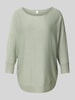 QS Gebreide pullover met 3/4-mouwen Lichtgroen