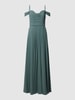 Mascara Abendkleid im Cold-Shoulder-Design Schilf