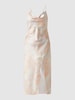 Gina Tricot Maxikleid aus Satin Modell 'Sally'  Orange