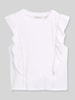 Tom Tailor Denim Regular Fit Top aus reiner Baumwolle Weiss