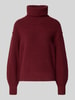 s.Oliver RED LABEL Regular Fit Rollkragenpullover aus Baumwoll-Mix Bordeaux