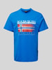 Napapijri T-Shirt mit Label- und Statement-Print Modell 'S-KREIS' Royal