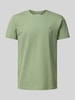 Gant Slim Fit T-Shirt mit Label-Stitching Schilf