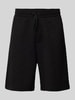 ARMANI EXCHANGE Regular Fit Sweatshorts mit Label-Print und Viskose-Anteil Black