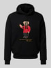 Polo Ralph Lauren Hoodie mit Label-Print BLACK