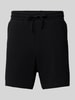 Strellson Regular Fit Shorts aus reiner Baumwolle Black
