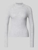 MYON Strickpullover mit Woll-Anteil Mittelgrau Melange