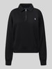 Polo Ralph Lauren Sweatshirt mit Polokragen und Label-Stitching Black