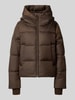 Marc O'Polo Regular Fit Daunenjacke mit Label-Patch Dunkelbraun