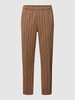 Lacoste Sweatpants mit Allover-Muster Beige
