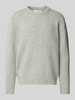 SELECTED HOMME Gebreide pullover met ronde hals, model 'CODY' Lichtgrijs