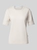 MAERZ Muenchen Strickshirt mit Rundhalsausschnitt Beige