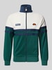 Ellesse Sweatjack met labelpatch, model 'RIMINI'' Flessengroen
