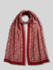 Tommy Hilfiger Schal aus Modal mit Allover-Logo-Print Bordeaux