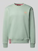 Alpha Industries Sweatshirt met ribboorden Mintgroen
