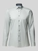 OLYMP No. Six Super slim fit zakelijk overhemd met kentkraag Zilver