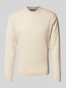 Colours & Sons Strickpullover mit Label-Details Offwhite