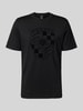 Antony Morato T-shirt met labelprint Zwart